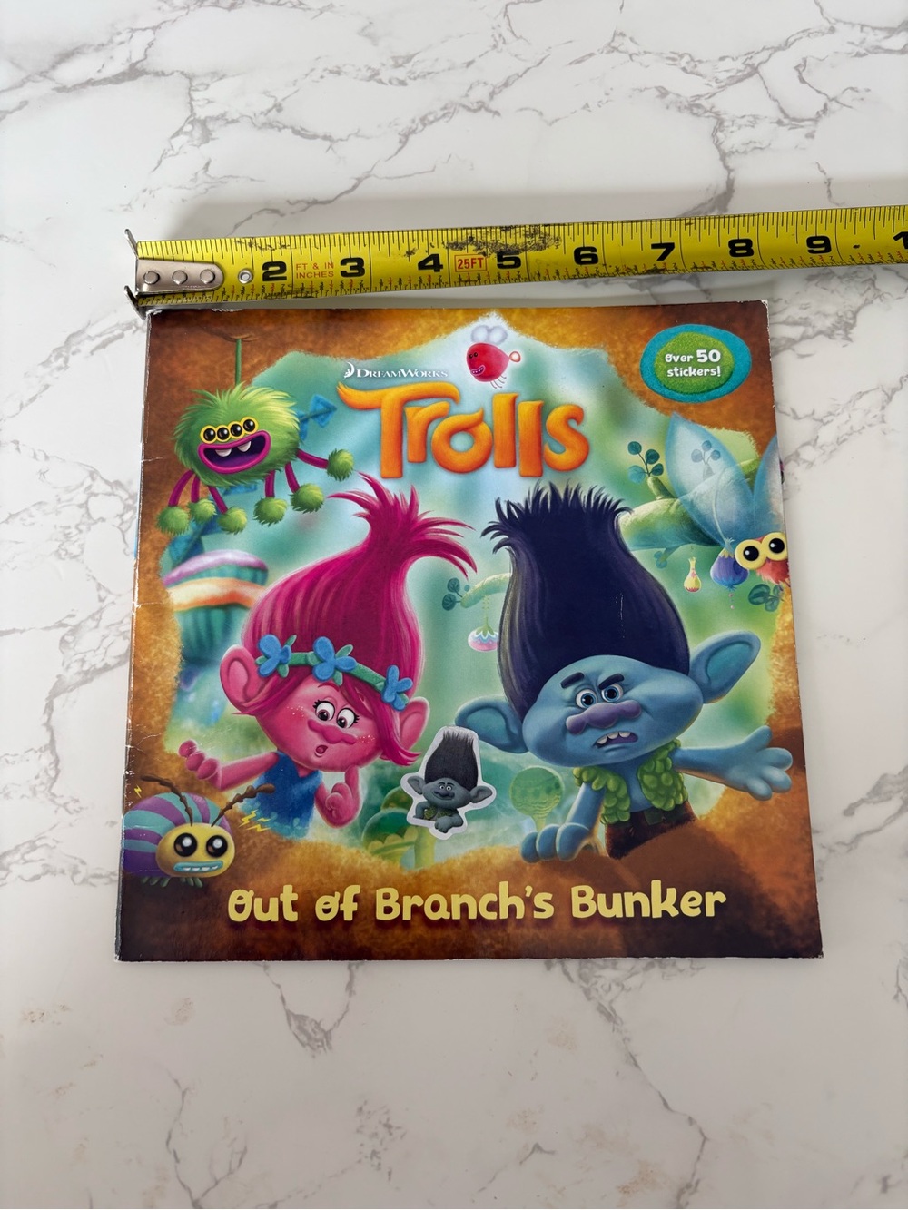 DreamWorks Trolls Out of Branch's Bunker book with stickers (most stickers used)